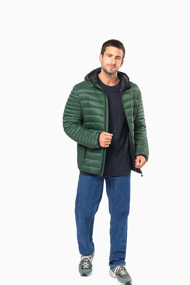 K6110 - Men's lightweight hooded padded jacket