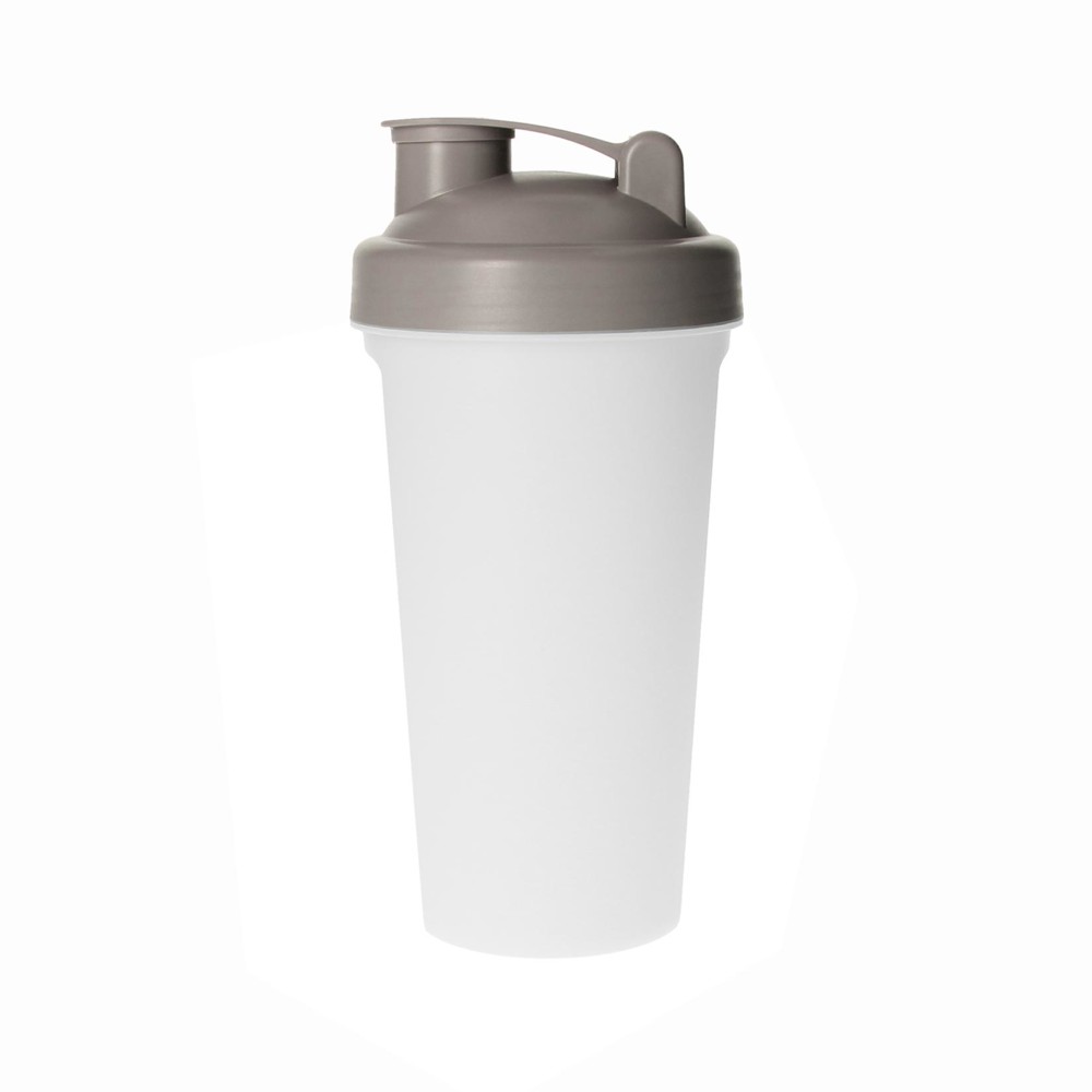 BIO shaker "Protein", 0,6 l - doorschijnend/hazelnoot