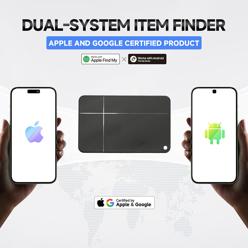CARD DualTag Tracker Apple en Google Android
