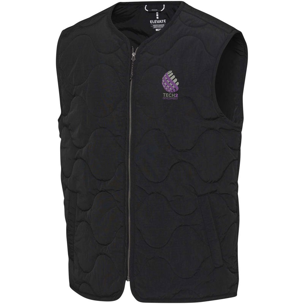 Quartz GRS gerecyclede gewatteerde unisex bodywarmer