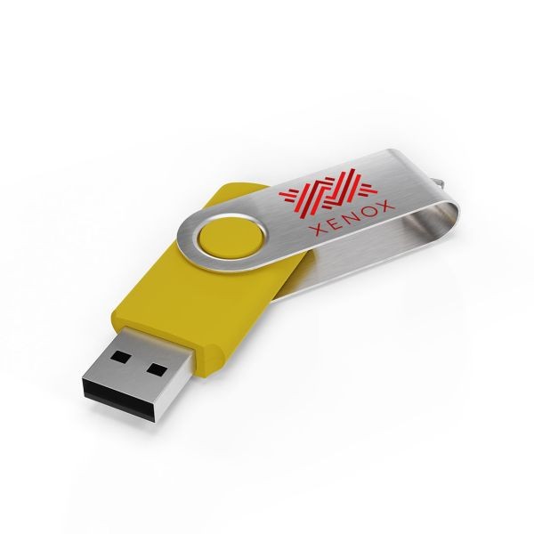 USB Stick Twister- Geel- 16GB 2.0