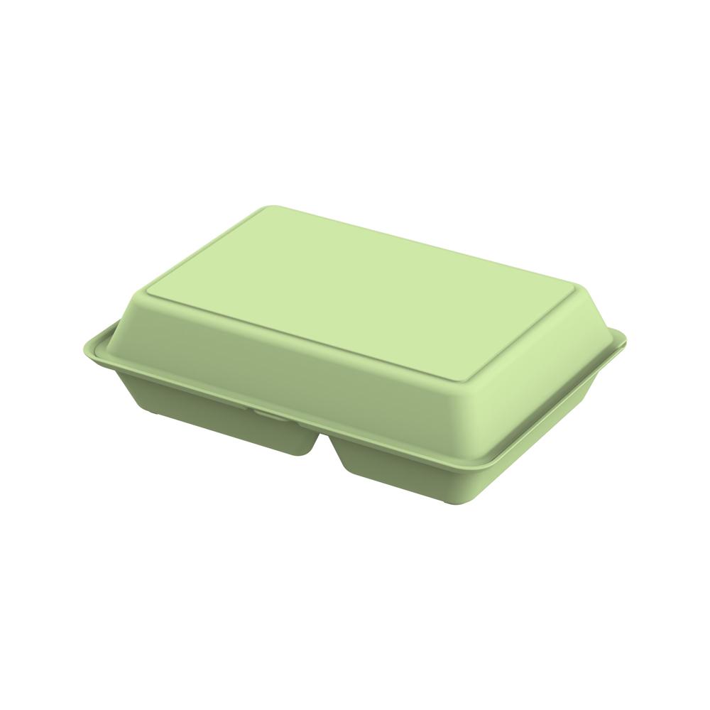 Menudoos "ToGo" XL, 3-vaks - gezellig groen