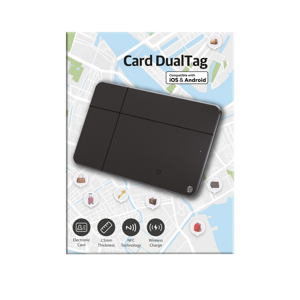CARD DualTag Tracker Apple en Google Android