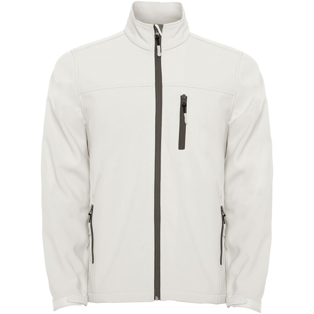 Antartida softshell herenjack - Parelwit