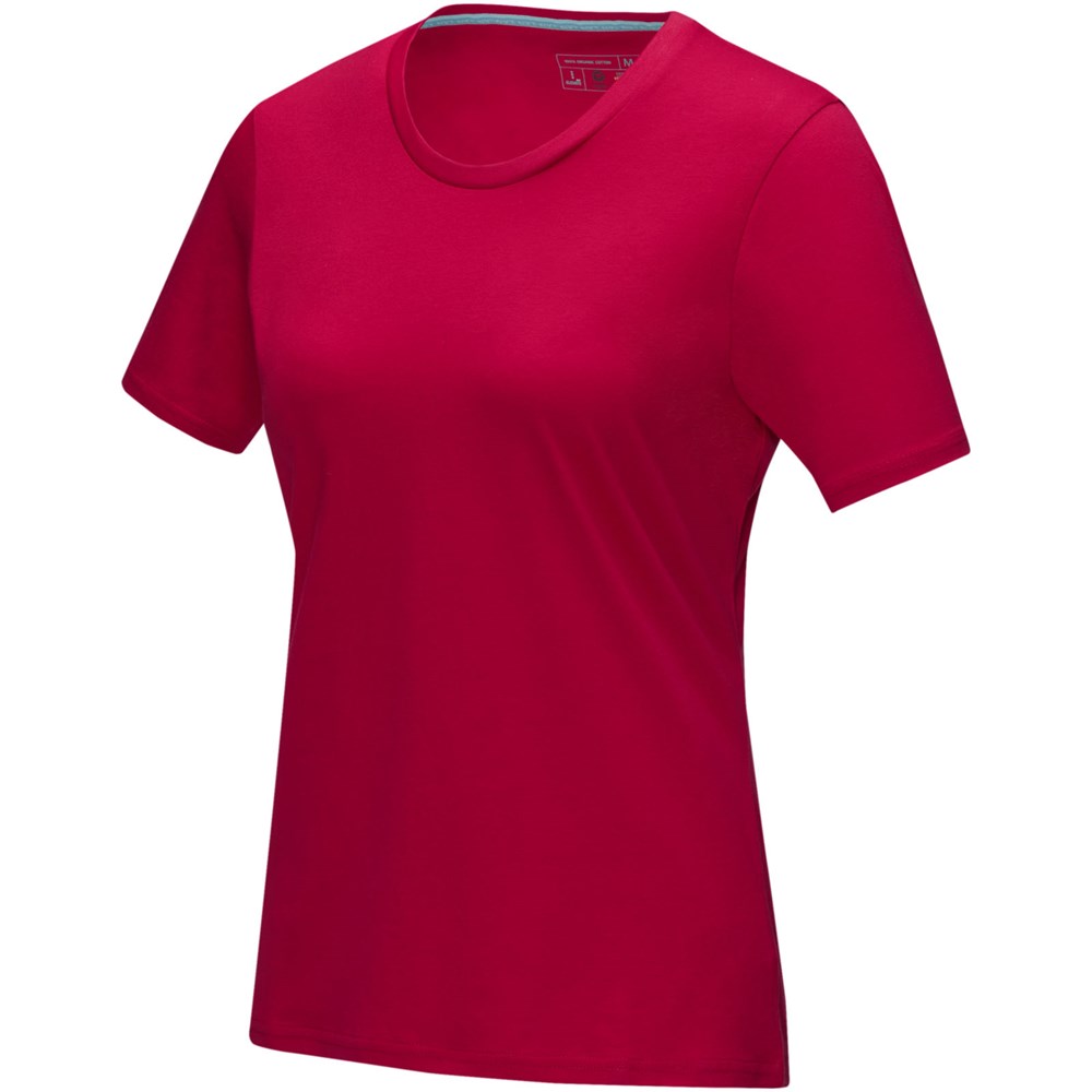 Azurite dames T-shirt met korte mouwen biologisch textiel - rood