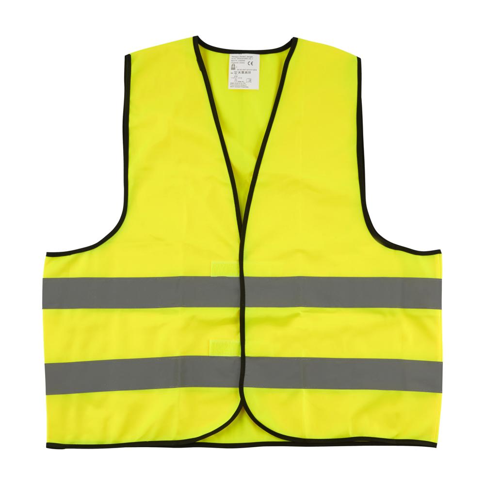 Veiligheidsvest "Standard" in plastic zak - neongeel