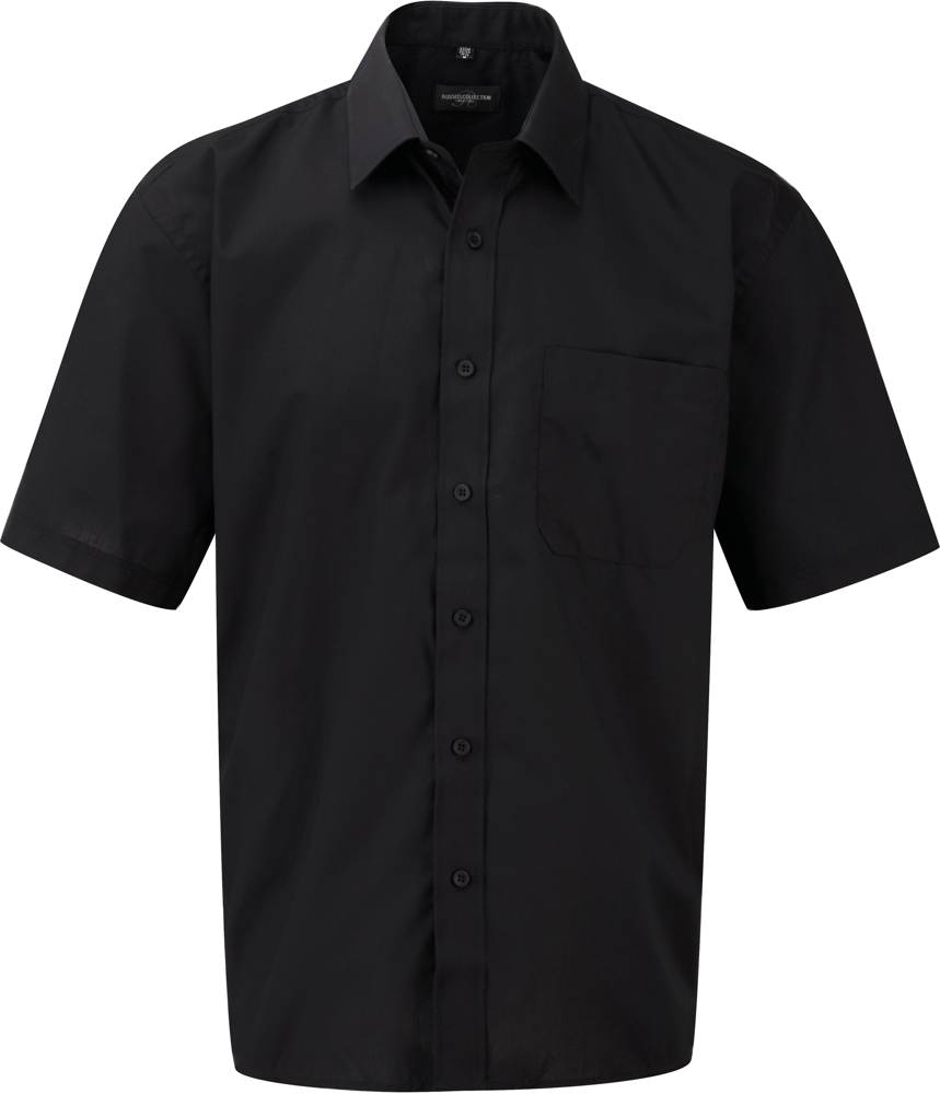RU935M - Men's Ss Polycotton Poplin Shirt