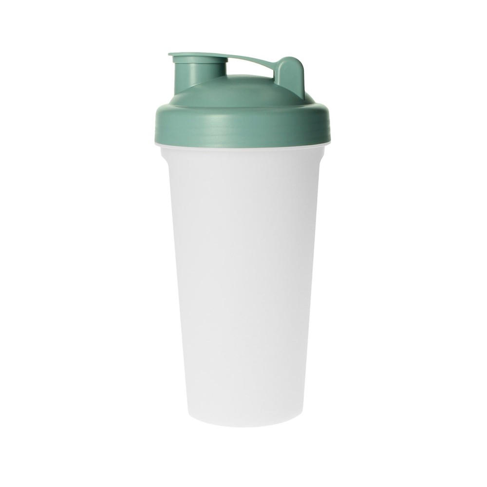 BIO shaker "Protein", 0,6 l - doorschijnend/munt
